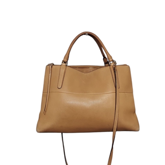 Coach Borough Camel Leather Shoulder Bag No 28160 - Picture 8 of 14